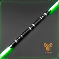 YCSABERS neopixel lightsaber obsidian double-bladed